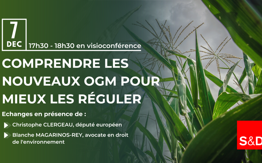 Conférence : Comprendre les nouveaux OGM pour mieux les réguler